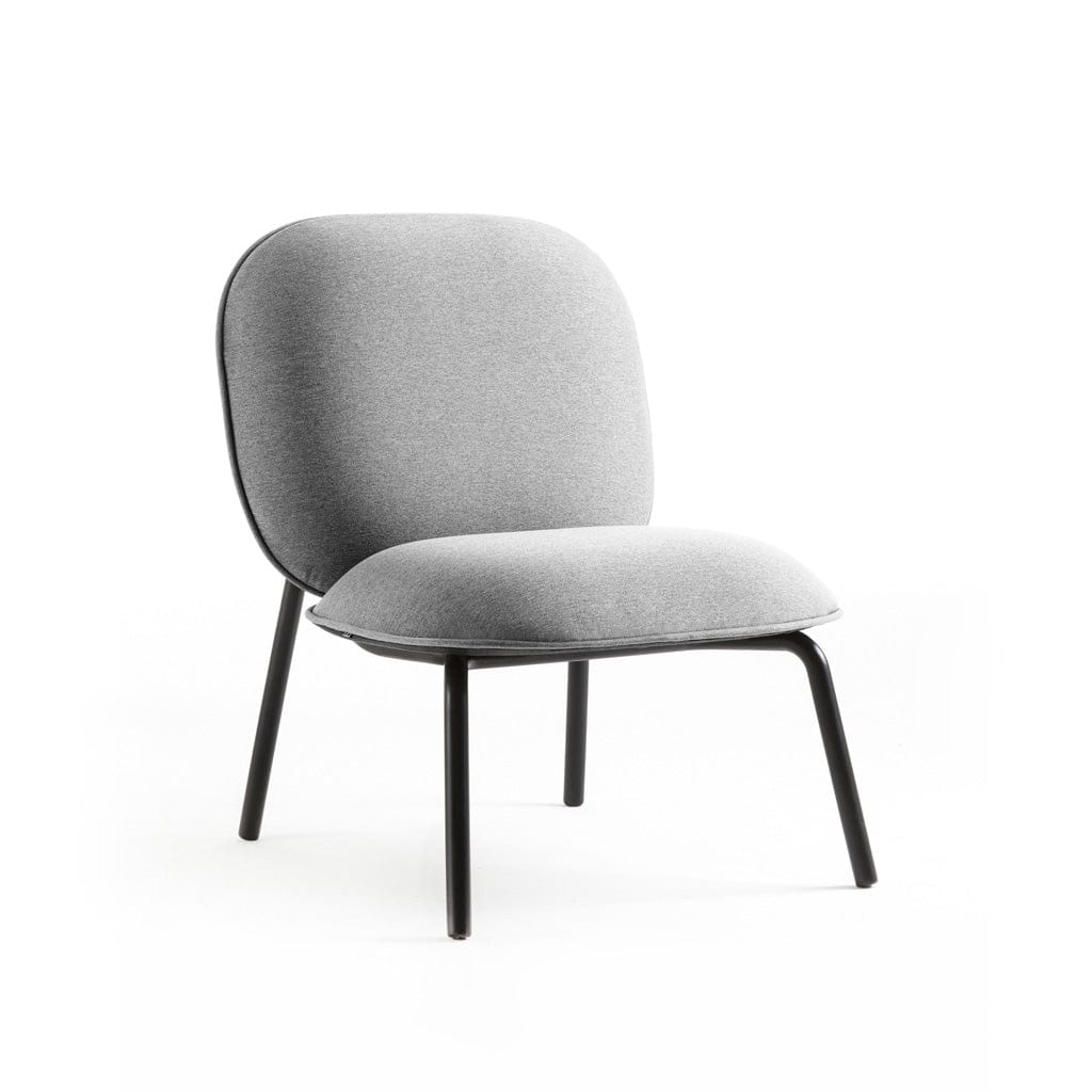 Tasca - Lounge chair & Ottoman, Standard fabric lounge chair / grey  -  Chairs  by  TOOU