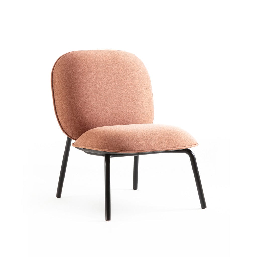 Tasca - Lounge chair & Ottoman, Standard fabric lounge chair / pink  -  Chairs  by  TOOU