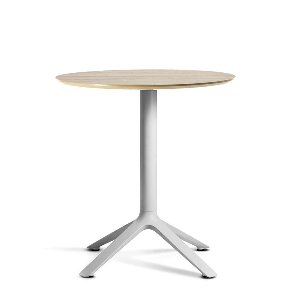 TOOU Eex - Square or Round Dining Table, Wooden top cool grey / natural / round  -  Table  by  TOOU