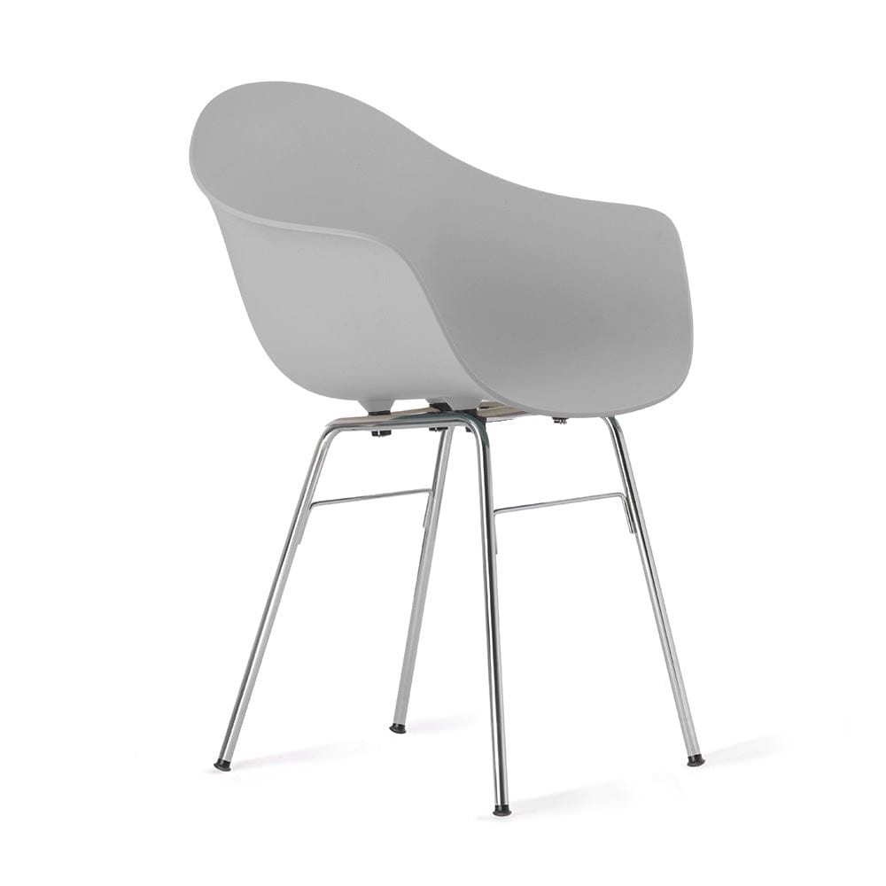 TOOU TA - Captain chair cool grey / chrome  -  Chairs  by  TOOU