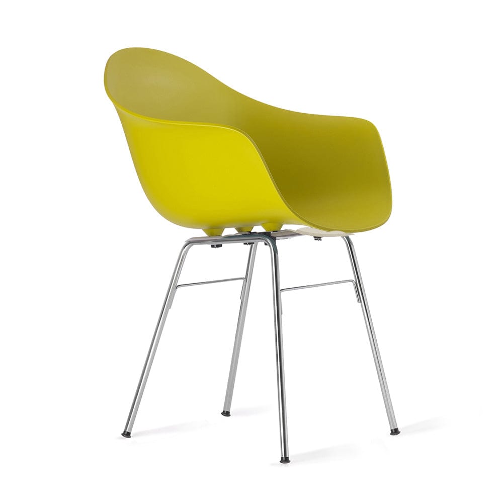 TOOU TA - Captain chair mustard / chrome  -  Chairs  by  TOOU