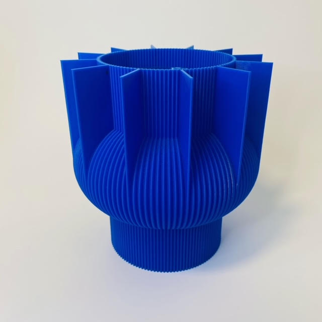 3D Printed S Vase- Various Colours