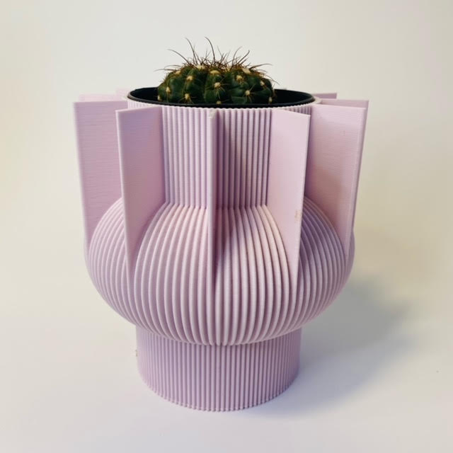 3D Printed S Vase- Various Colours