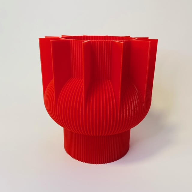 3D Printed S Vase- Various Colours