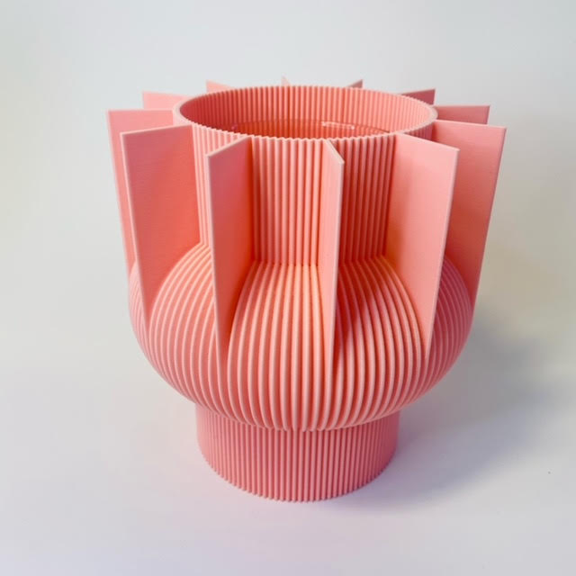 3D Printed S Vase- Various Colours